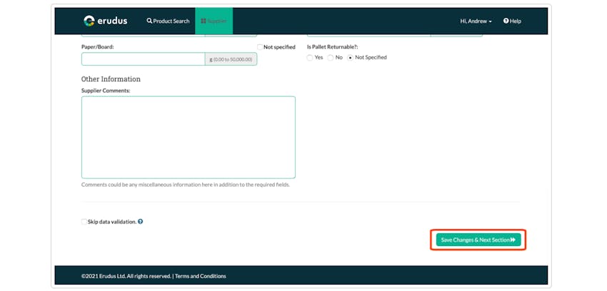 Adding a product - Step 4.2