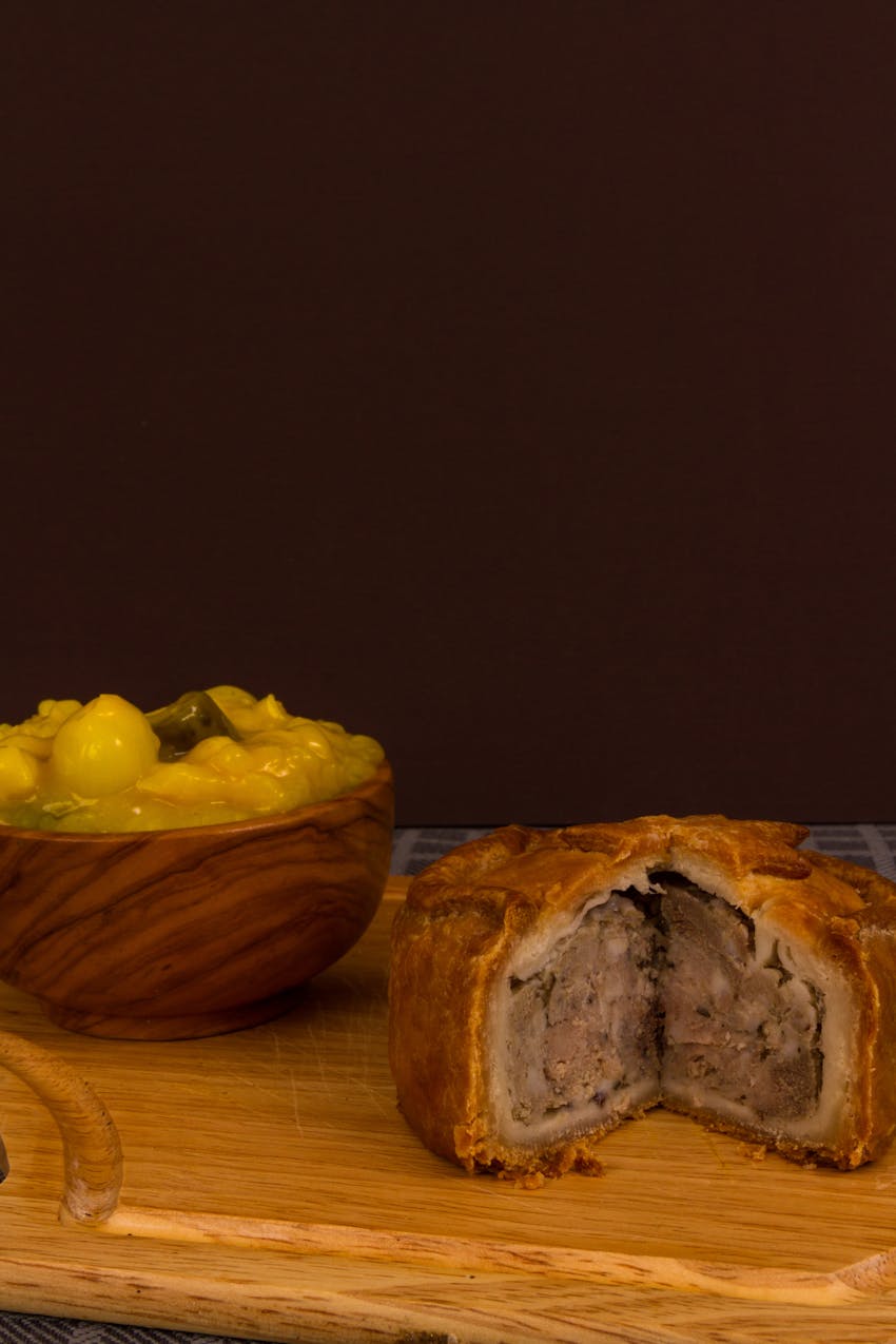 Best condiments - A meat pie served with Relish