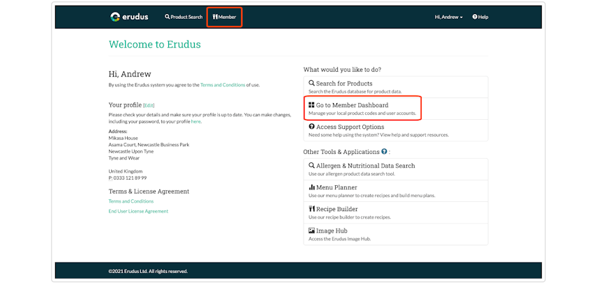 Adding a local code to a product - Step 1