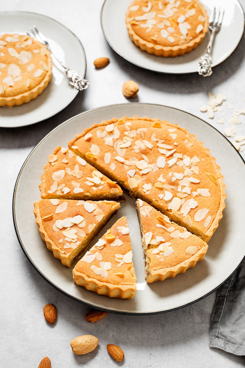 All About Traditional Bakewell tart  - slices of Bakewell tart