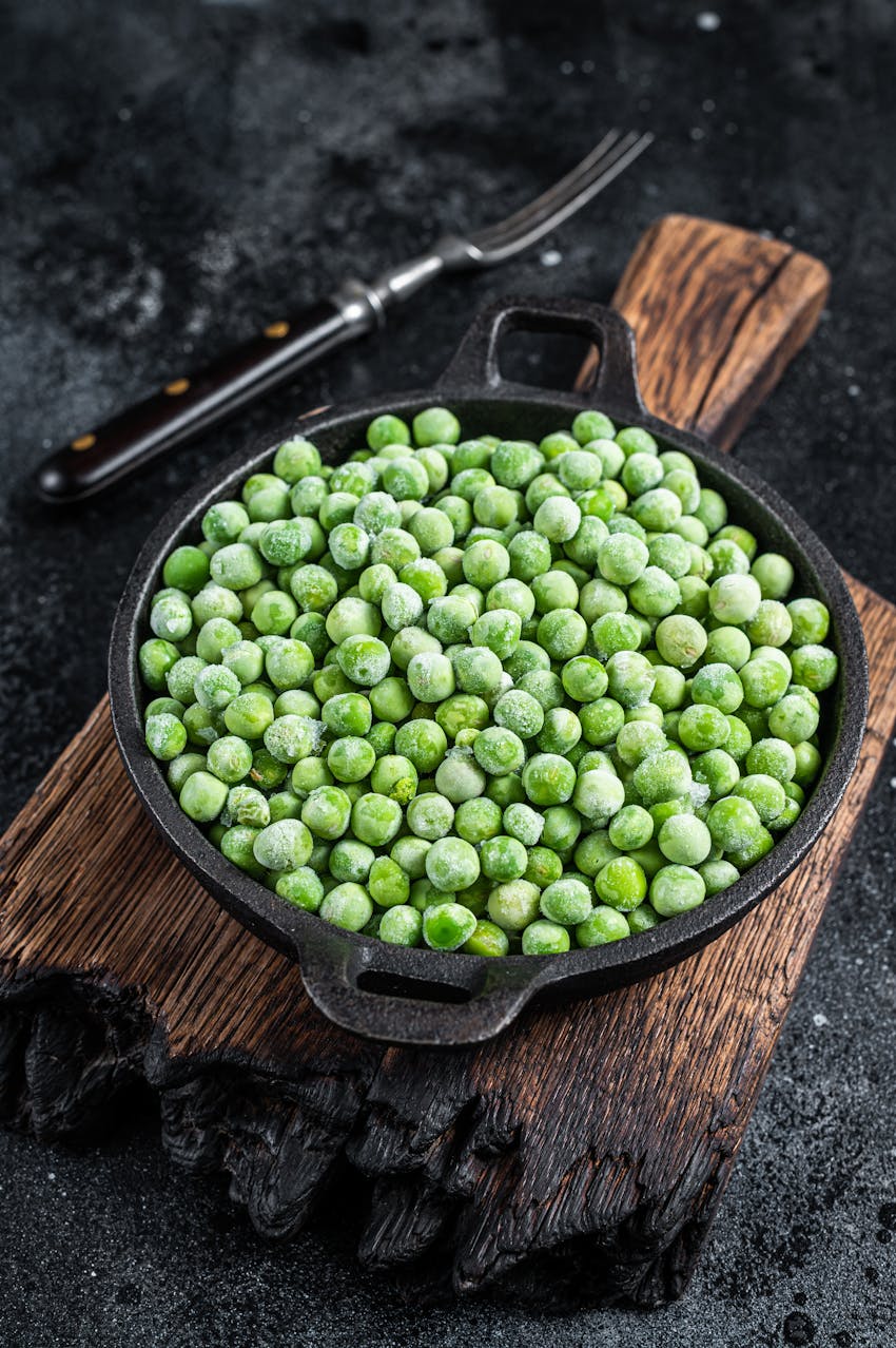 Food Safety Cheat Sheet: Cooking - frozen peas