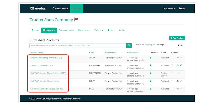 Confirming your product data - Step 3