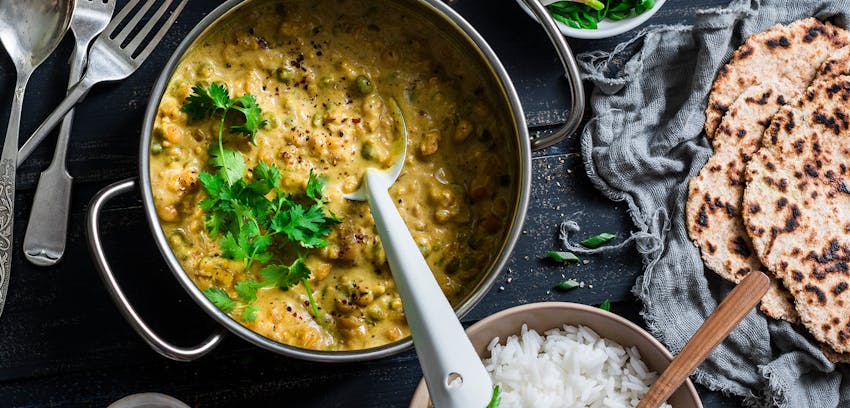 What's the difference between vegetarian and vegan? Vegan curry
