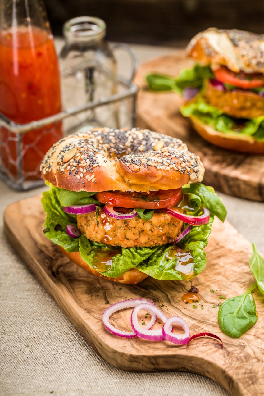 Vegans and allergies  - Veggie burgers made with wheat