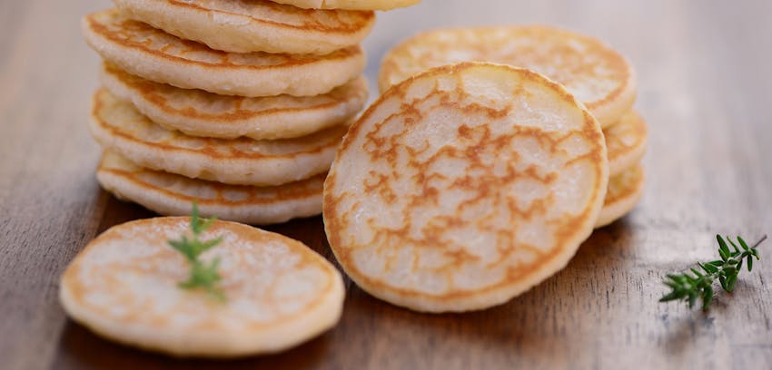 Easy canapes - blinis