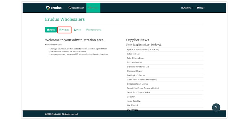 Uploading a Range List to Match Local Codes to Products - Step 2