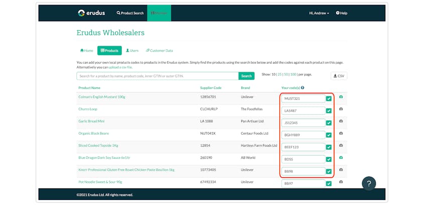 Uploading a Range List to Match Local Codes to Products - Step 9