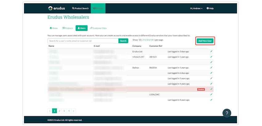 Adding an Internal or Customer User to Your Wholesaler Account Step 3