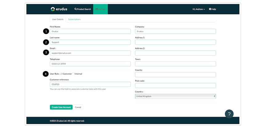 Adding an Internal or Customer User to Your Wholesaler Account Step 4