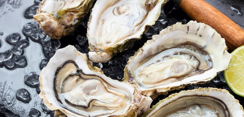 Most romantic foods - oysters