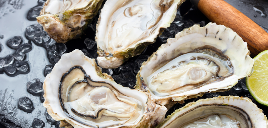 Most romantic foods - oysters