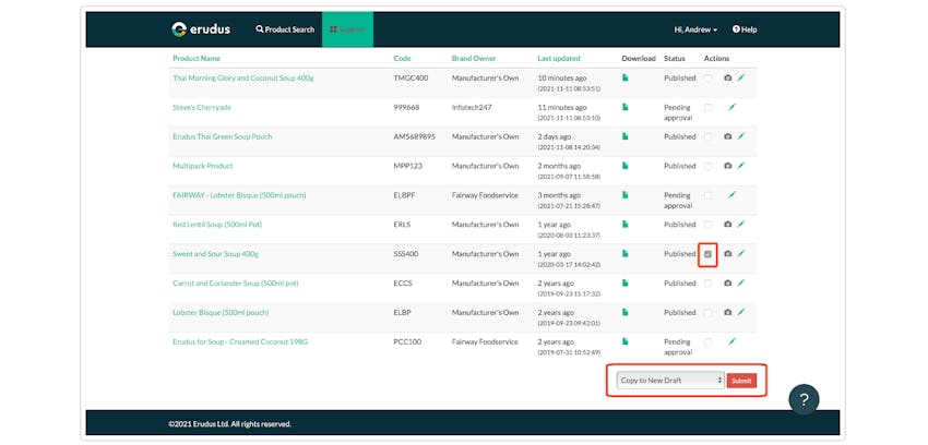 Quick Bite: Copying a Product Specification Step 3 Part 1