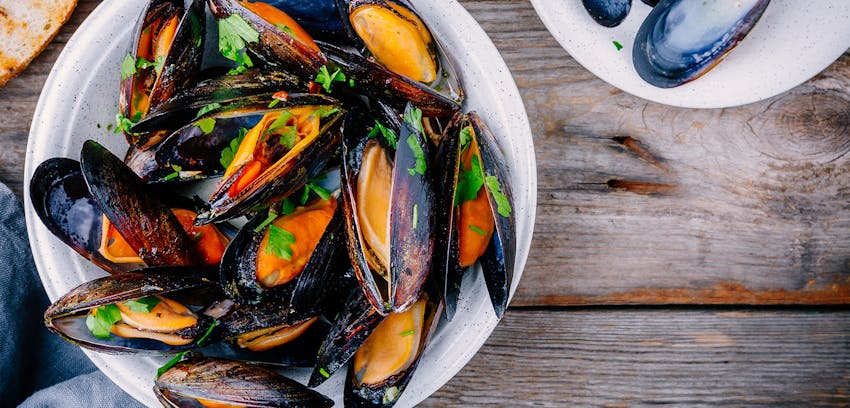 Seasonal foods for February and March - Mussels