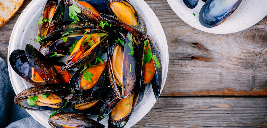 Seasonal foods for February and March - Mussels
