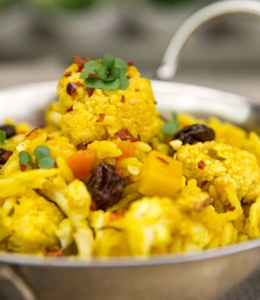 Calder's Kitchen Roasted cauliflower pilau