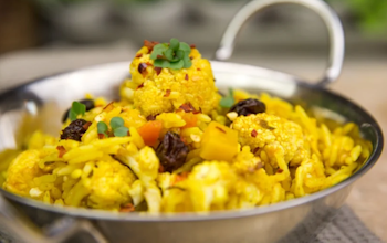 Calder's Kitchen Roasted cauliflower pilau