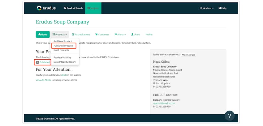 Quick bite: Downloading All of Your Product Specifications as a CSV File Step 2