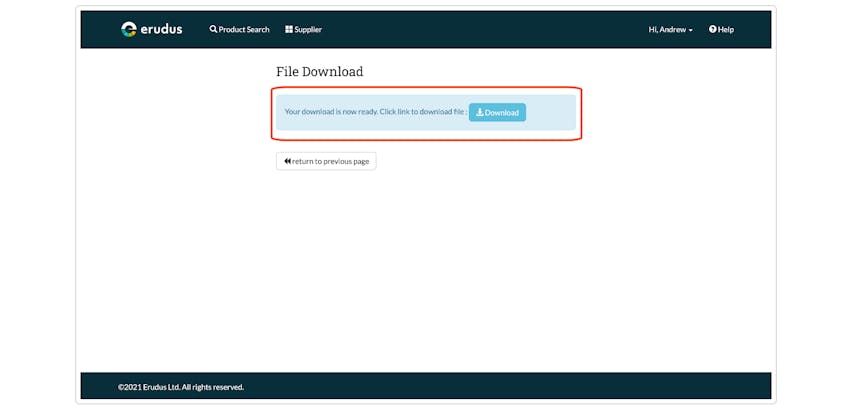 Quick bite: Downloading All of Your Product Specifications as a CSV File Step 3 part 2