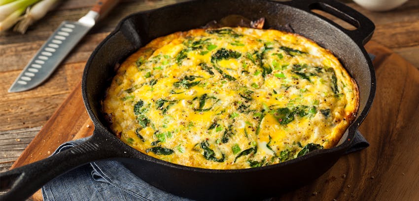 Easy summer starters - Summer vegetable omelette