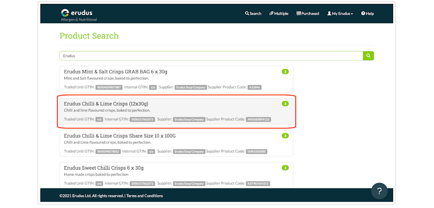 Quick bite: Finding Products With Allergen & Nutritional Data Search - Step 4 Quick bite: Finding Products With Allergen & Nutritional Data Search - Step 4