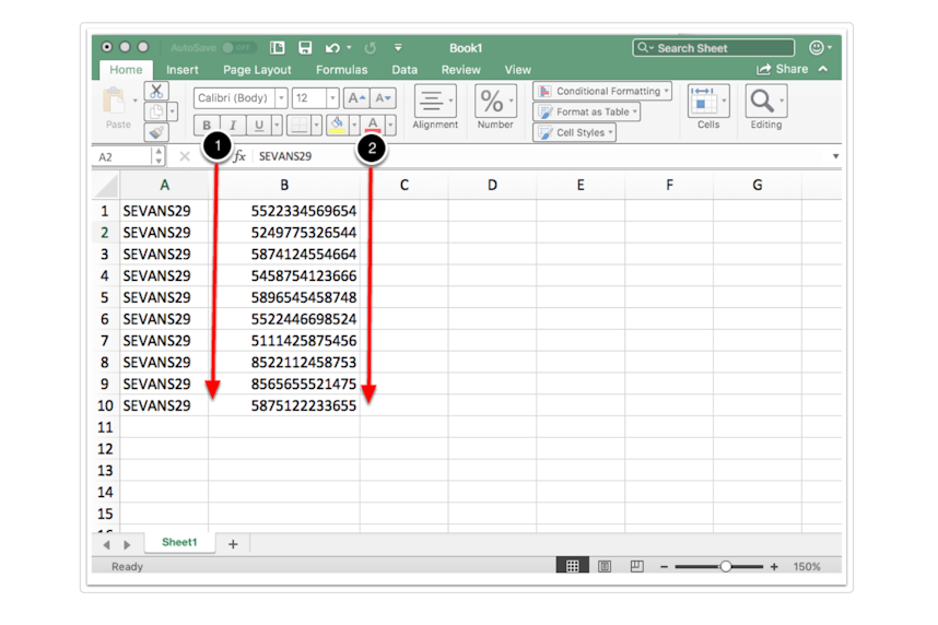 Uploading Purchase History For Customers Step 5