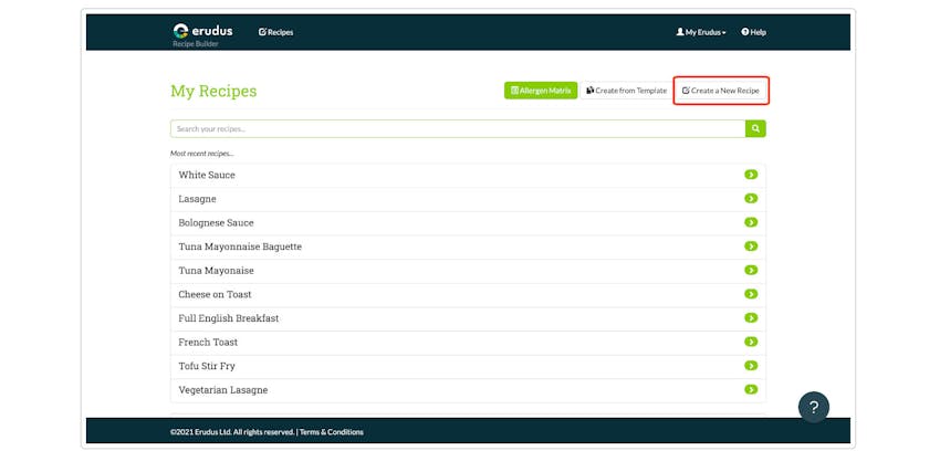 Quick bite: Creating a new recipe on Recipe Builder - Step 2