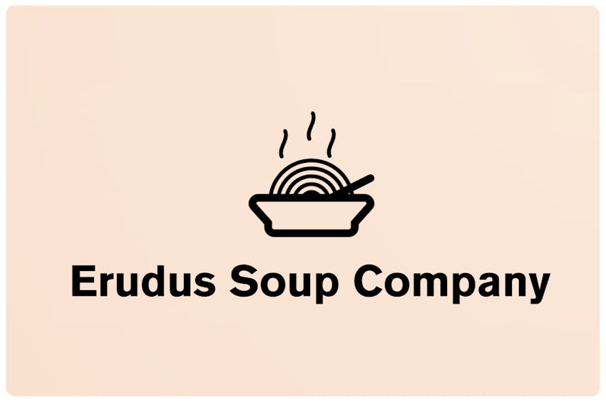 The Erudus Soup Co - Logo Example