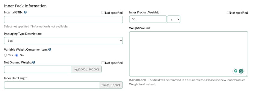 Inner Product Weight