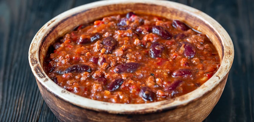 Flexitarian tips - pulse-filled chilli