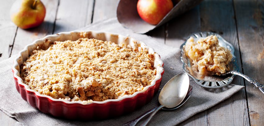 The ultimate British puddings list - apple crumble