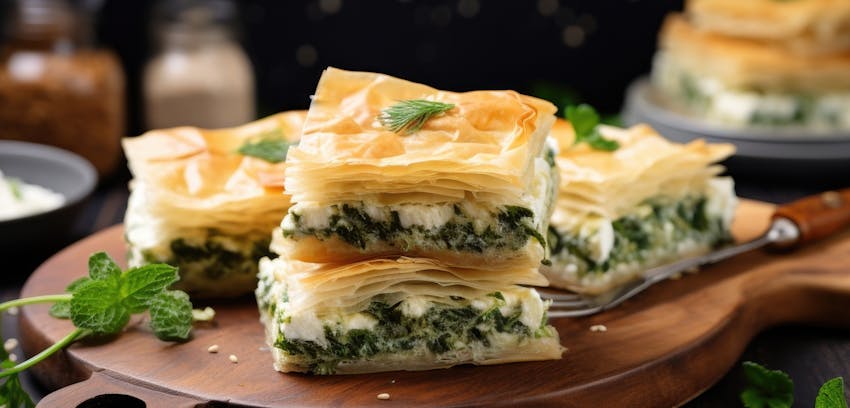 The different types of pastry - filo pastry