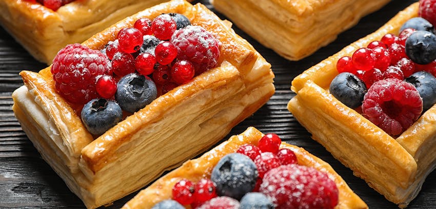 The different types of pastry - puff pastry