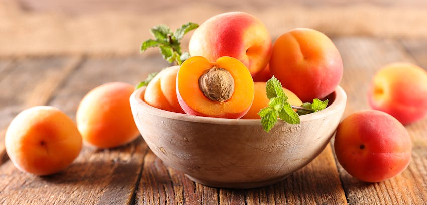 Spring fruits in the UK  - apricots