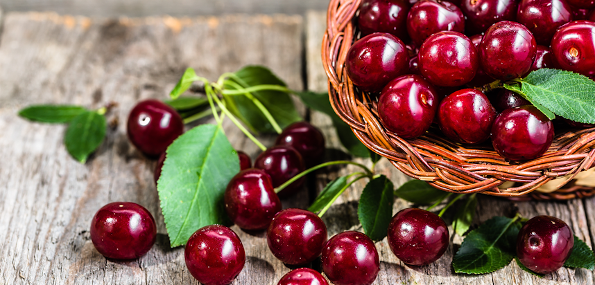 Spring fruits in the UK  -  cherries