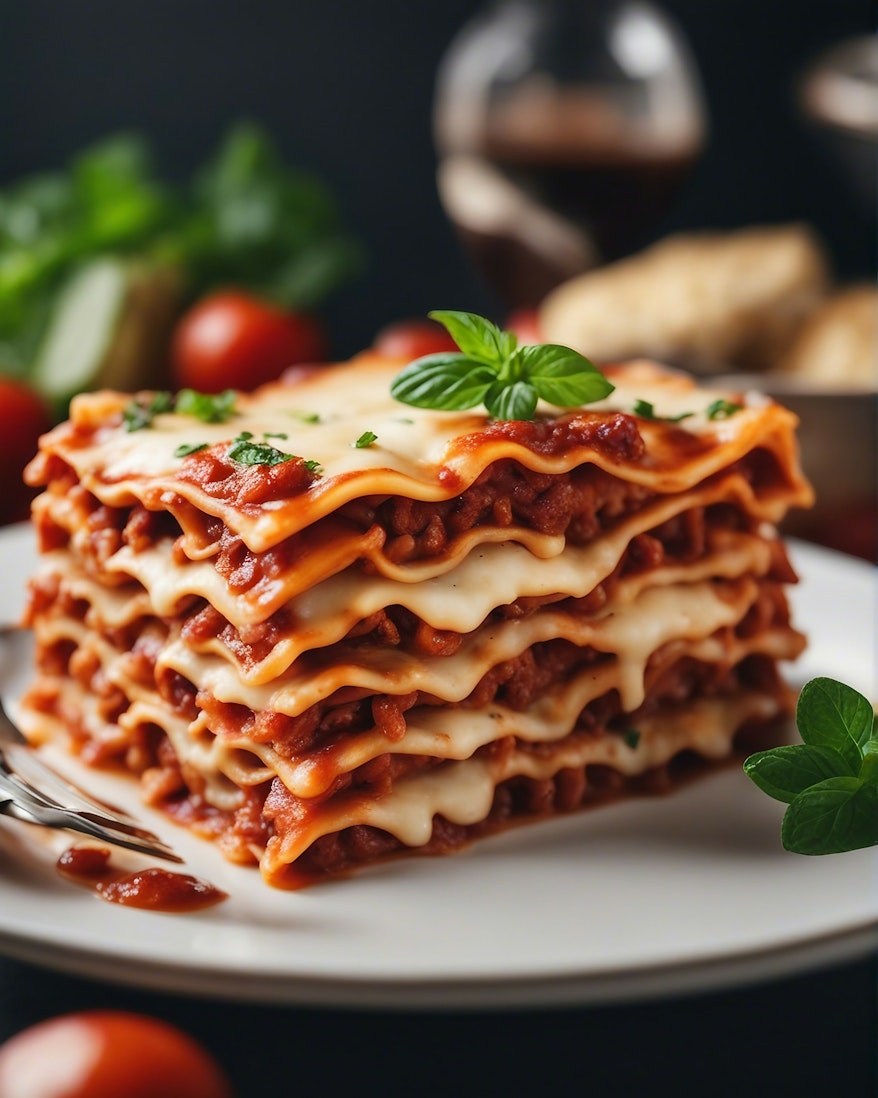 Basic sauces for cooking - bechamel sauce in lasagne Basic sauces for cooking - bechamel sauce in lasagne