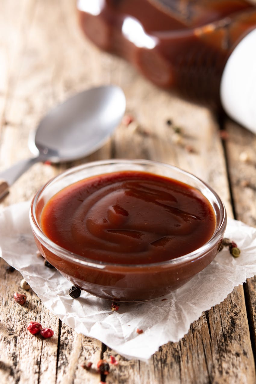 Barbecue sauce ingredients - barbecue sauce in a bowl