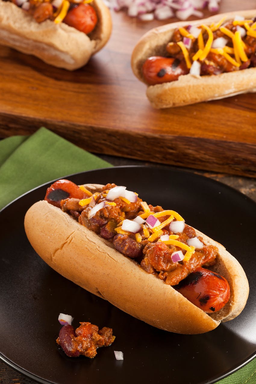 Best hot dog toppings - Chilli cheese dog
