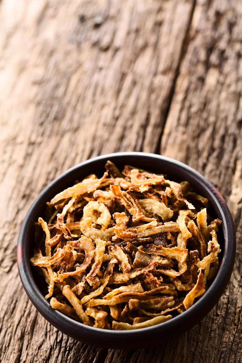 Best hot dog toppings - Fried onions