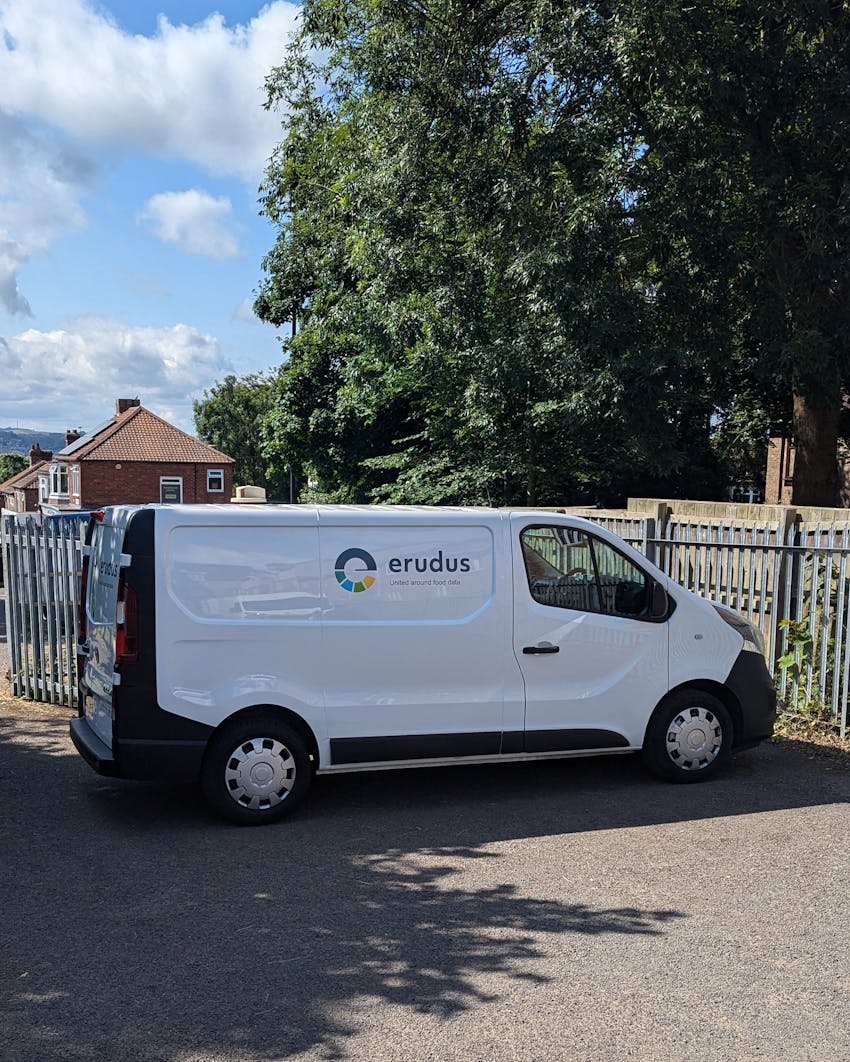 Erudus out and about: July and August 2024 - Erudus Image Capture team's van at Newcastle's West End food bank