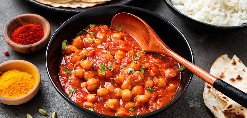 Best curry side dishes - chickpeas