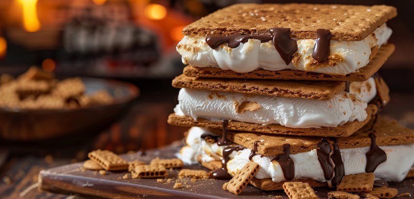 Easy things to cook over a fire - smores