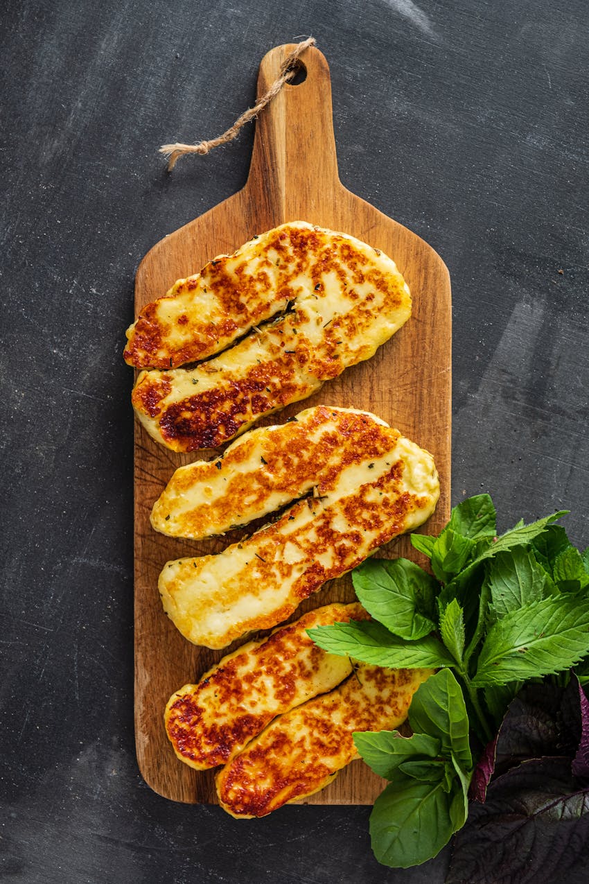 Easy things to cook over a fire - halloumi cheese