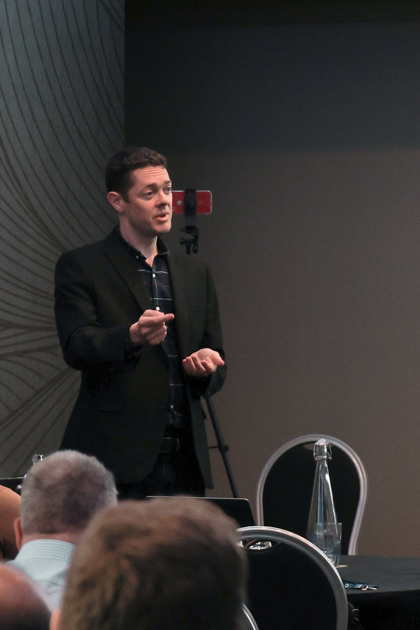 Erudus User Forum guest speaker Rob Mannion