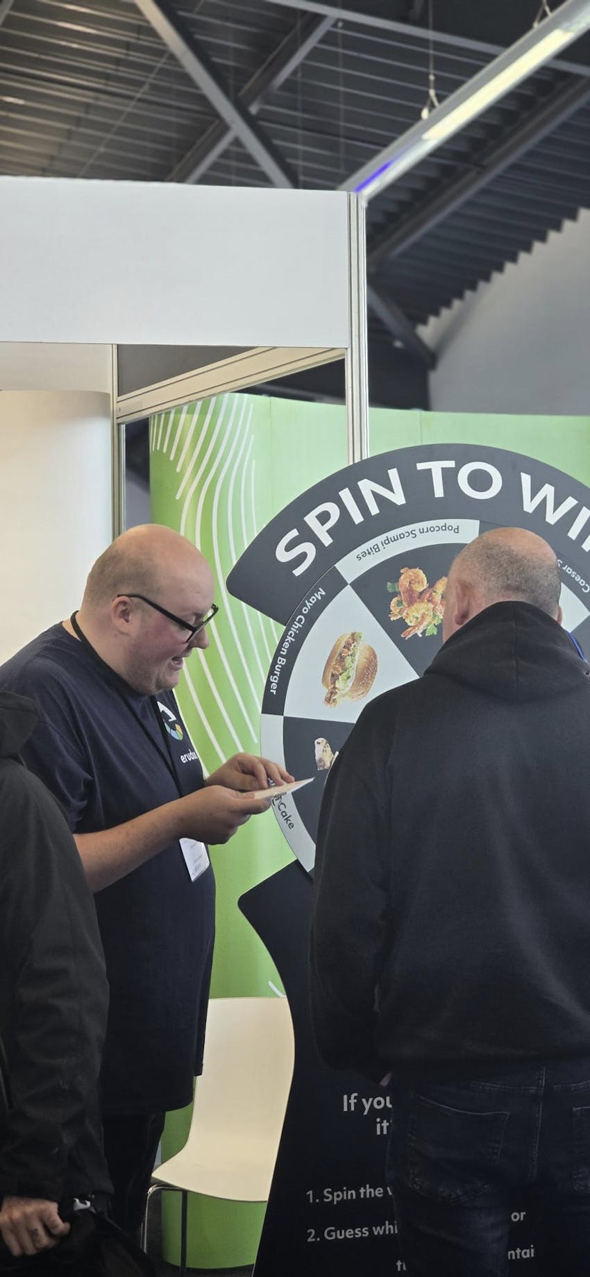 Erudus Out & About: September & October 2024 - Erudus Spin to Win game at the Booker Catering Show