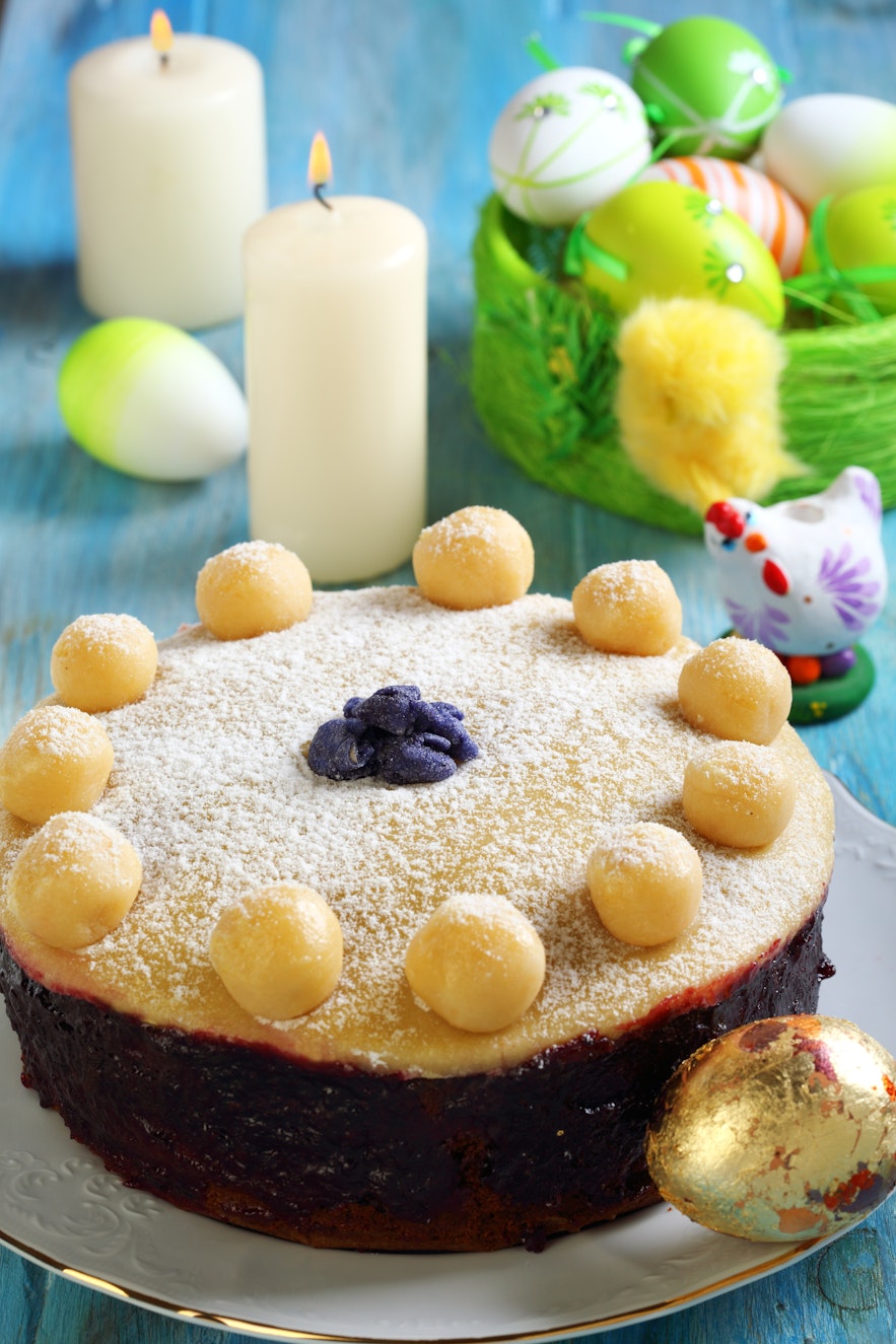What are traditional Easter foods?  Simnel cake