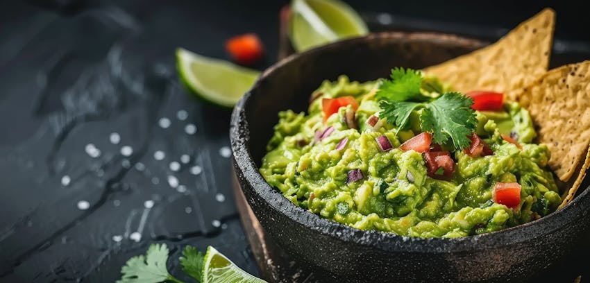 What are different kinds of dips? Guacamole