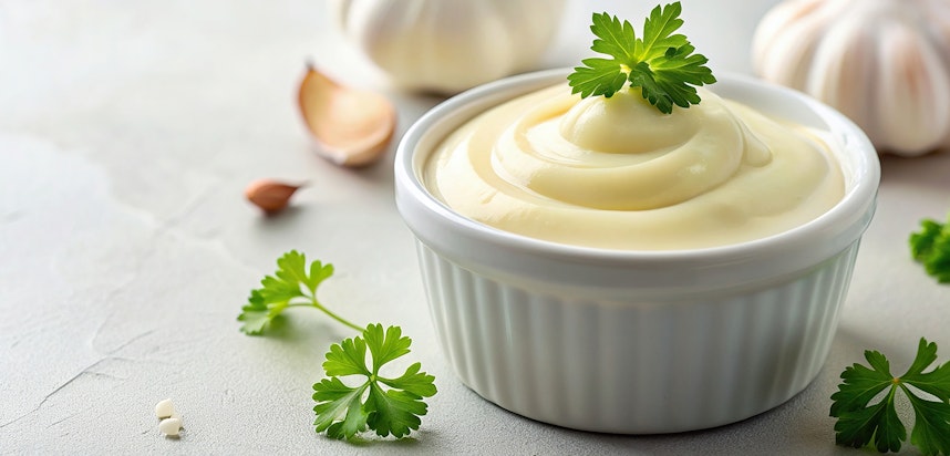 What are different kinds of dips? Garlic mayo