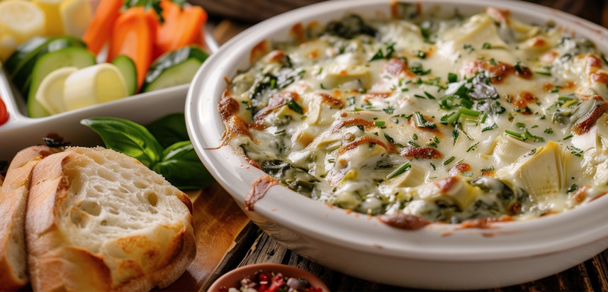 What are different kinds of dips? Artichoke dip