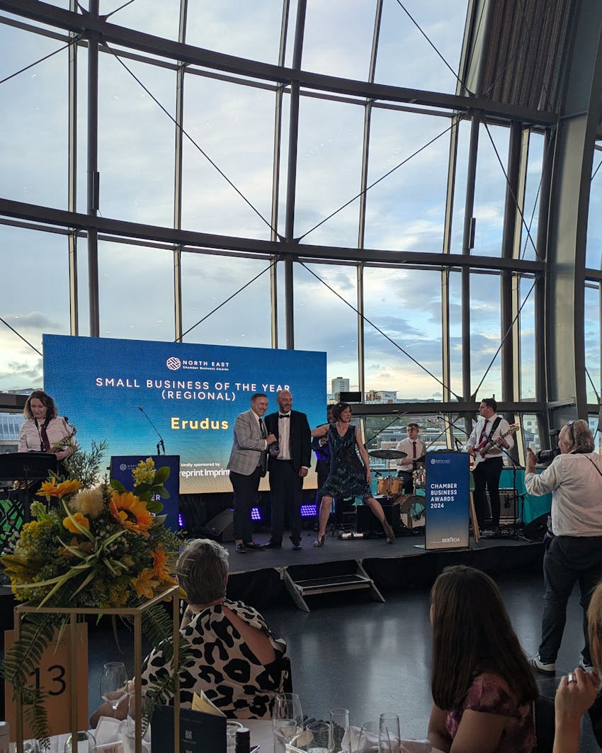 Erudus wins Small Business of the Year at the NECC Business Awards 2024