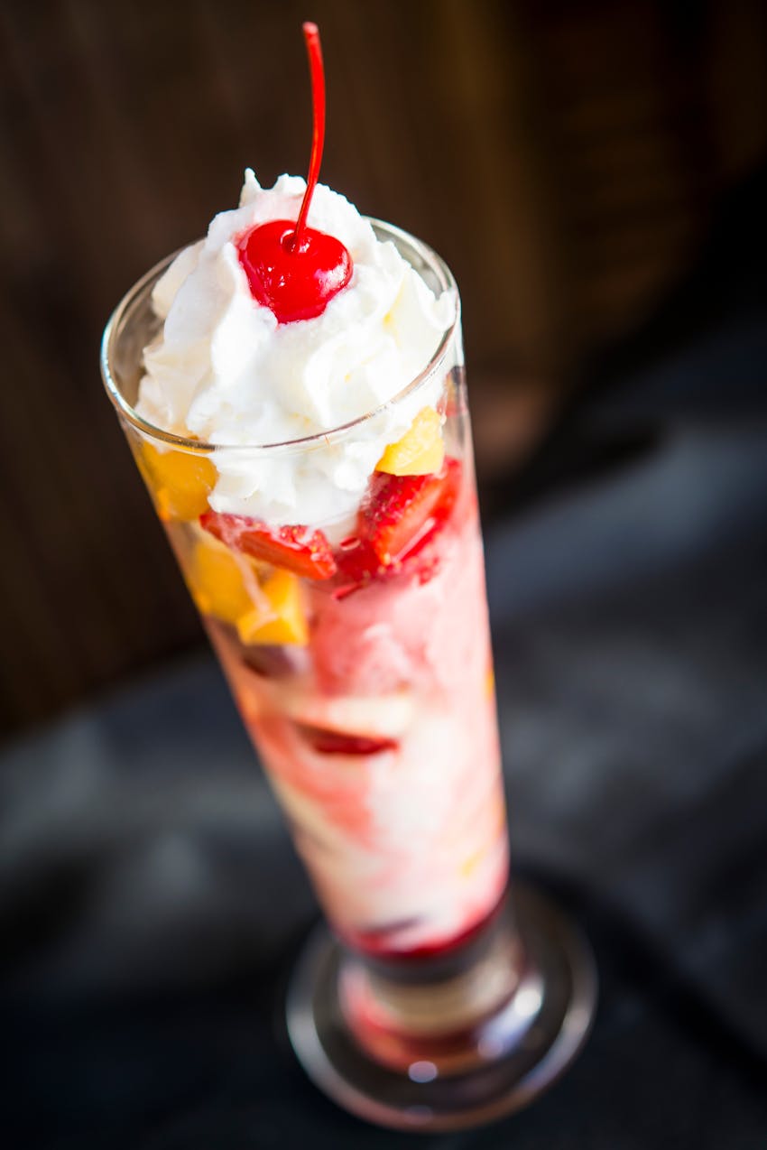 Knickerbocker Glory in glass - best ice cream foods